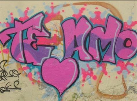 Dibujos De Graffitis Que Digan Te Amo En 3d Imagui