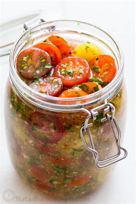 Marinated Cherry Tomatoes Large Batch Are A Colorful Juicy And Tasty