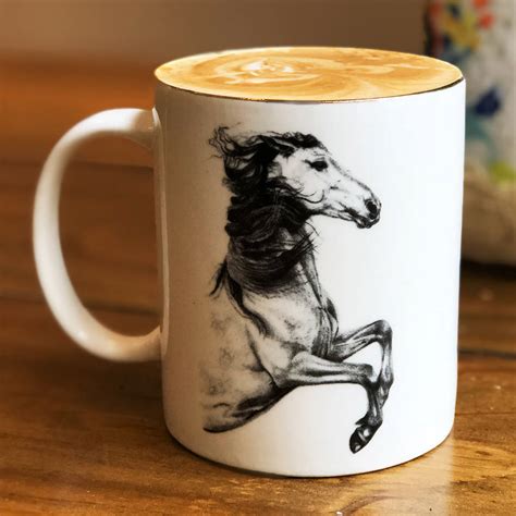 Horse Mug Horsey Ts Equestrian Decor By Caroline Towning Art