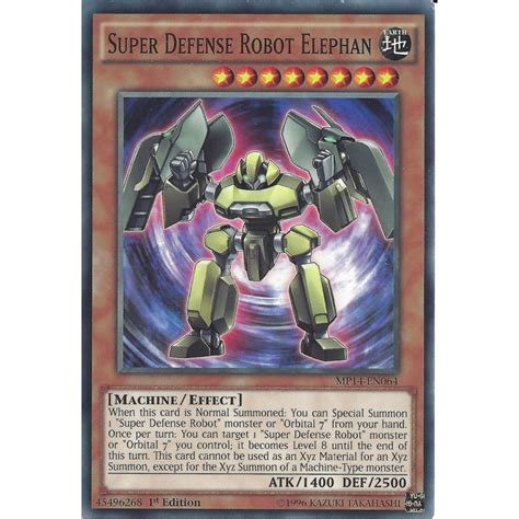 Yu Gi Oh Trading Card Game Yu Gi Oh Super Defense Robot Elephan Mp14