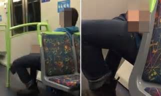 Man Appears To Perform Sex Act On Melbourne Public Train Daily Mail