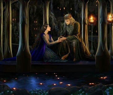 Thranduil And Wife Tolkien Luthien Middle Earth