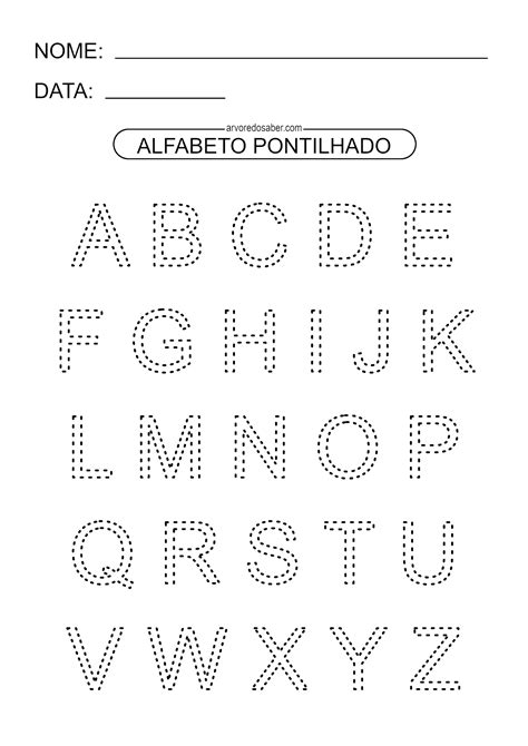 Alfabeto Pontilhado Para Colorir Para Imprimir Pdmrea Sexiz Pix