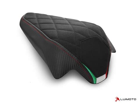 Passenger seat and footpegs kit. LUIMOTO DIAMOND SPORT Passenger Seat Cover for DUCATI ...