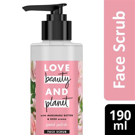 Jual Love Beauty And Planet Vegan Face Scrub Murumuru And Rose For Bright And Smooth Skin 190 Ml