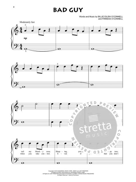 Billie Eilish Buy Now In The Stretta Sheet Music Shop