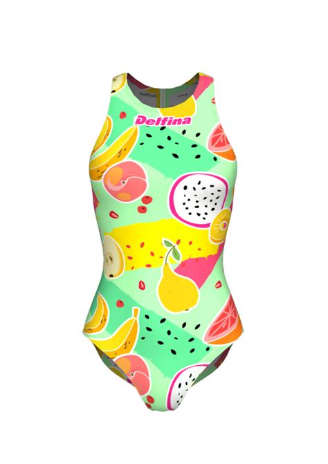 Delfina Fruit Salad Womens Water Polo Suit