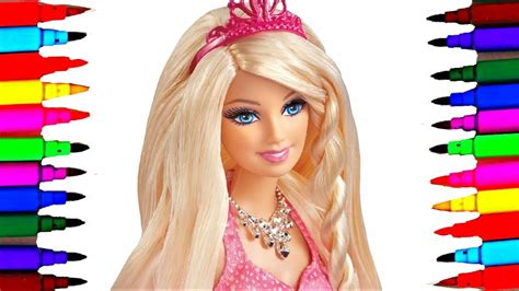 1280x720 online coloring pages of mermaids fresh barbie. Barbie Doll Drawing Images With Colour