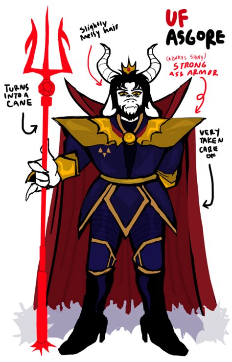 The Official Underfell Asgore Design By Fella The Creator Of Uf R