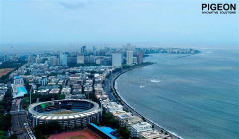 Mumbai City Aerial View Pigeonis Pigeon Innovative Solutions