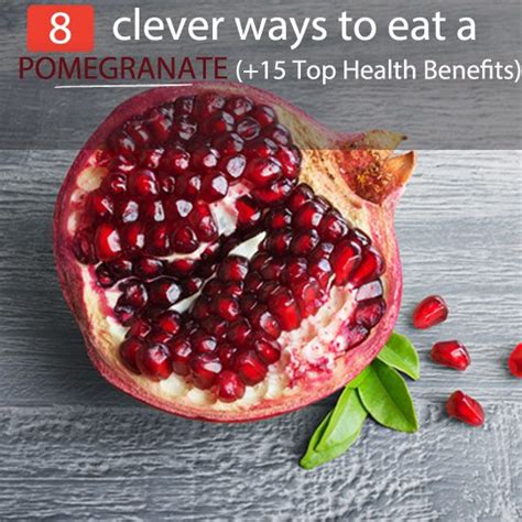 What is the best time to eat pomegranate? 8 Clever Ways to Eat a Pomegranate (+15 Top Health ...