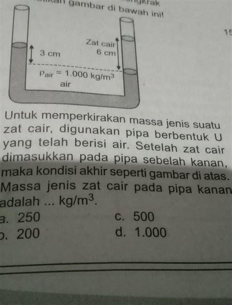 Rumus Mencari Massa Jenis Zat Cair Studyhelp