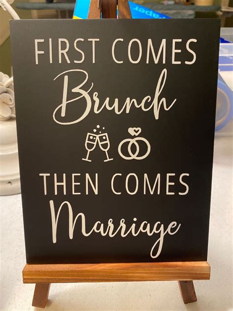 First Comes Brunch Then Comes Marriage Brunch Bubbly Bridal Shower