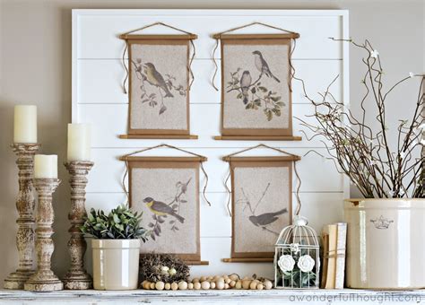 Diy Fabric Printed Scroll Wall Hanging A Wonderful Thought