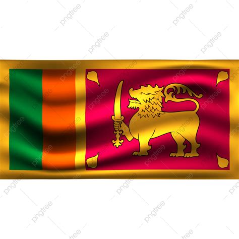 Waves 3d Vector Sri Lanka Flag Waving 3d Illustration Sri Lanka Flag