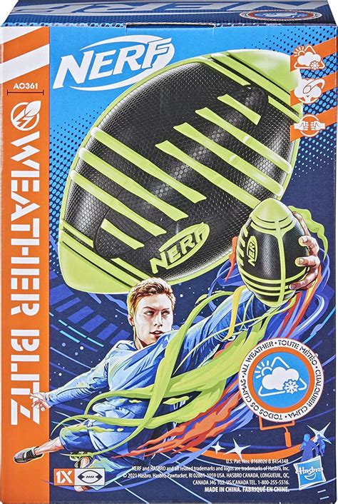 Hasbro Collectibles Nerf Sports Weather Blitz Football Green