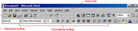 Office 2000 Basics Toolbars