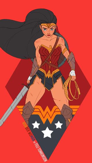 320x568 Wonder Woman Dc Comic Fan Art 320x568 Resolution Hd 4k