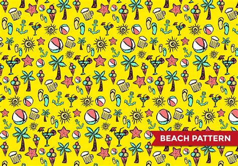 Beach Pattern Vector 115517 Vector Art At Vecteezy