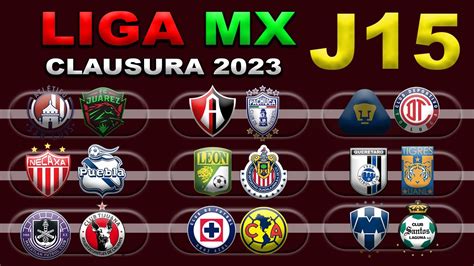 Fechas Horarios Y Canales Para La Jornada 15 De La Liga Mx Clausura 2023 Youtube