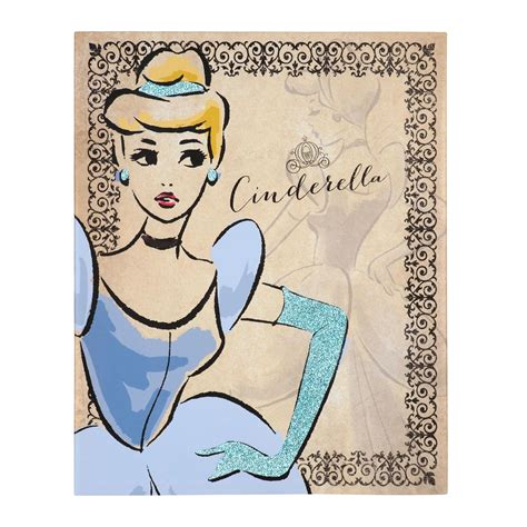 Fashionista Cinderella Canvas Art Print Disney Canvas Art Disney
