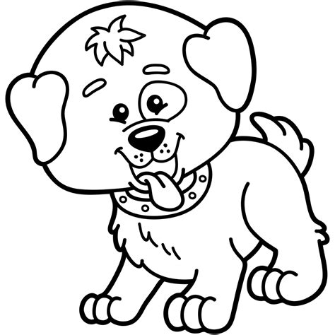 Dog Coloring Pages For Kids Printable 25 Images Kids Drawing Hub