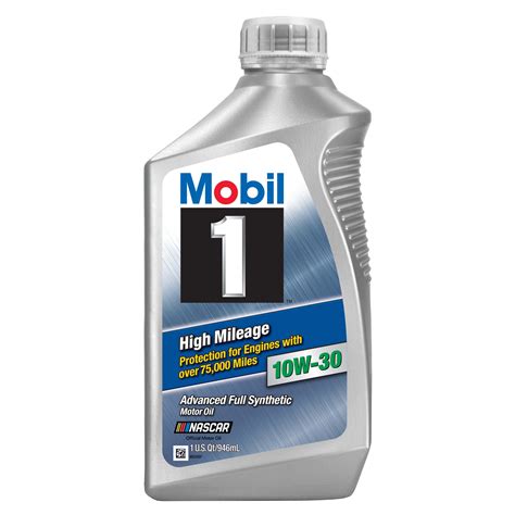 Mobil 1 High Mileage Full Synthetic Motor Oil 10w 30 1 Qt