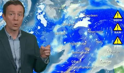 Uk Weather Forecast Britain Braces For 20cm Of Snow And Thunderstorms