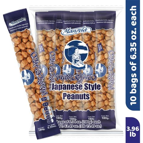 Manzela Manzelazo 10 Count Japanese Style Peanuts Of 180g634oz