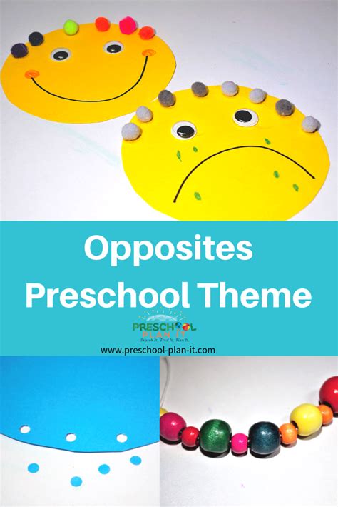 Opposites Theme For Preschool Opposites Preschool Preschool Lesson