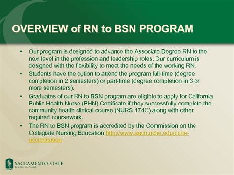 Rn To Bsn Program Overview And Application Requirements