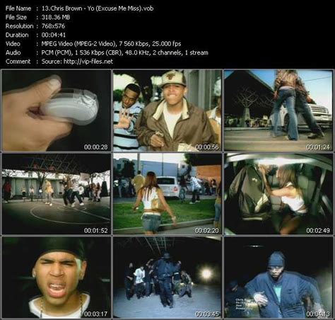 chris brown yo excuse me miss gimme that download music video clip from vob collection