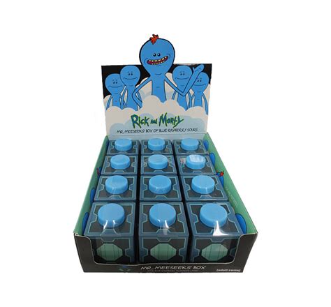 Rick And Morty Mr Meeseeks Box Tin W Blue Raspberry Sours