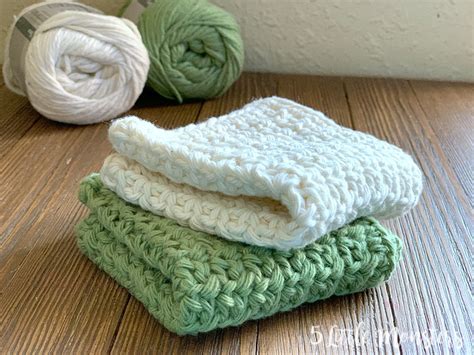 5 Little Monsters Dishcloth Week Single Crochet Mesh Dishcloths