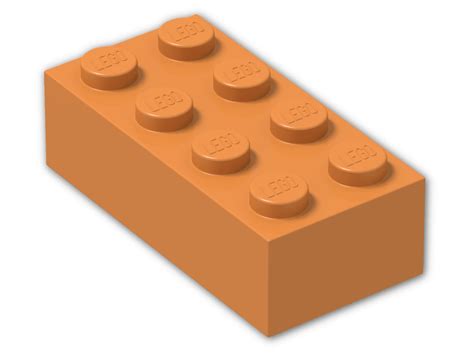 Brick 2 X 4 3001 Bright Orange