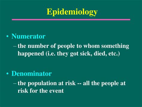 Ppt Introduction To The Fundamentals Of Epidemiology Powerpoint