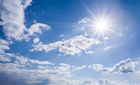 Blue Sunny Sky Stock Image Image Of Panoramic Shining 14415203