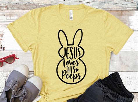 Jesus Loves His Peeps Easter Sunday Sabbath Christian Boutique Etsy