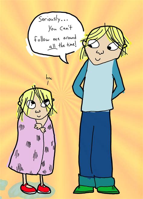 charlie and lola by angel with a flower on deviantart