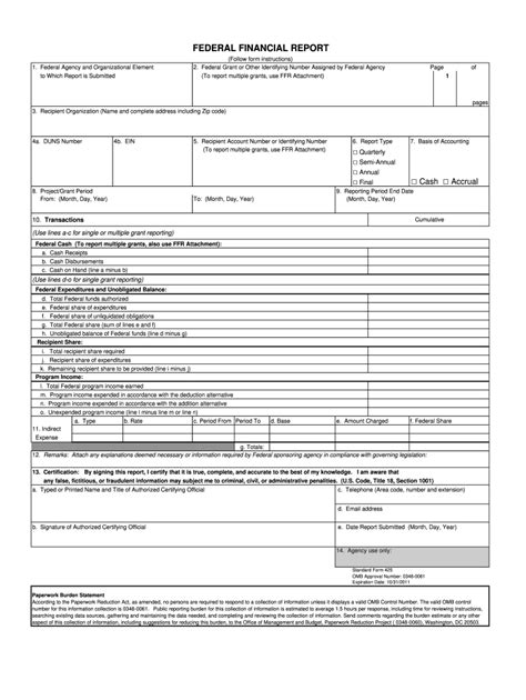 2011 2024 Form Omb Sf 425 Fill Online Printable Fillable Blank
