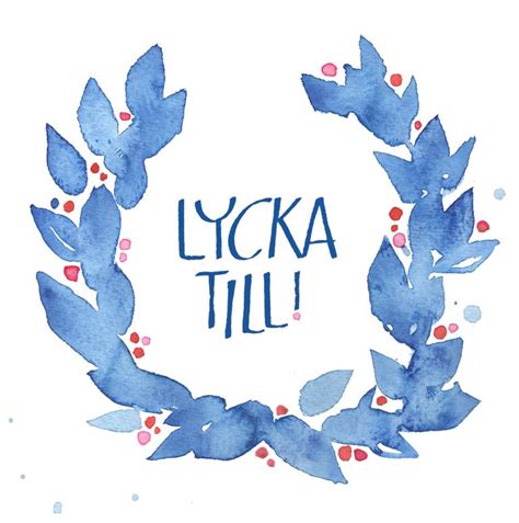 Kort 61 Lycka till! - Folkelind Form
