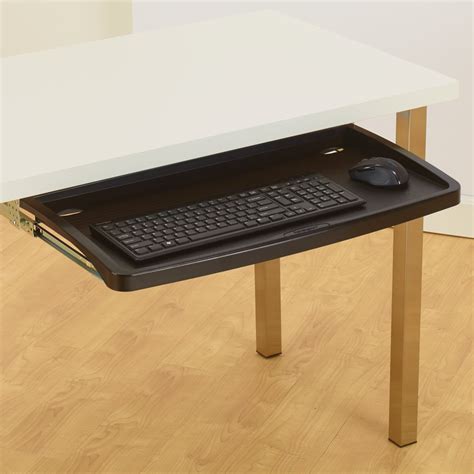 Settle into the alder computer desk by crosley. Kensington Under-desk Comfort Keyboard Drawer SmartFit® System Wide 26" Tray 85896600046 | eBay