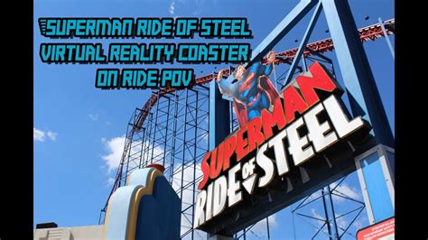 Superman Ride Of Steel Virtual Reality Coaster Hd Pov Vr Footage Six Flags America Youtube
