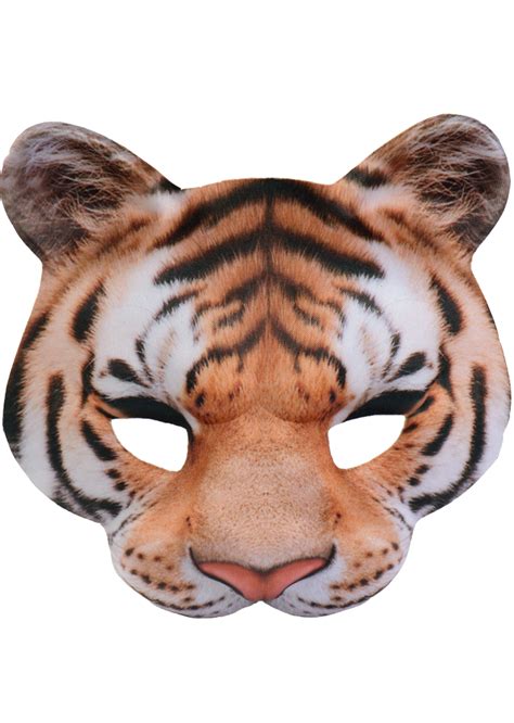 Masque de Tigre Demi Visage Aux Feux de la Fête Paris