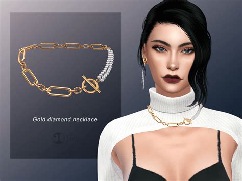 Sims 4 Cc Diamond Necklace 25 Designs Maxis Match