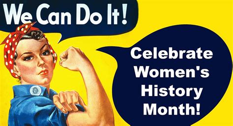 Are you ready to celebrate national women's history month? Women's History Month: Celebrating the Accomplishments of ...