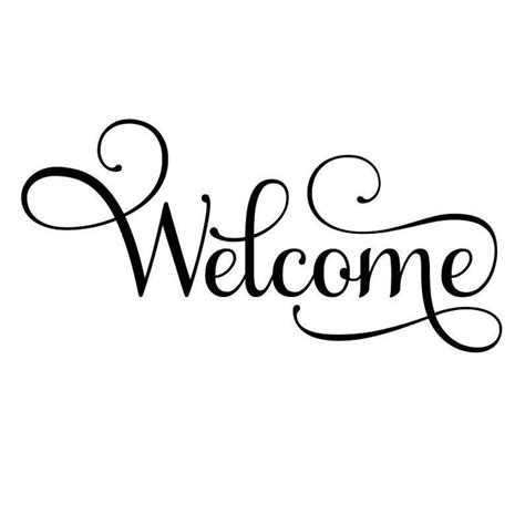 Welcome Svg Welcome Sign Svg Welcome Script Sign Digital Etsy Welcome