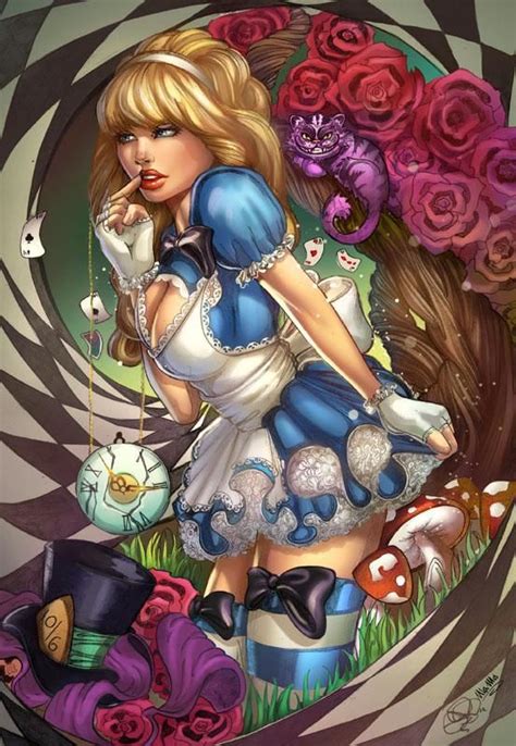 Naughty Alice In Wonderland Art Howtocutcurtainbangsathomestepbystep