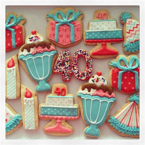 Birthday Cookies~ By Oh Sugar Events Red Blue Birthday Cake