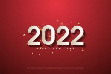 Happy New Year 2022 With 3d Numbers 2974544 Vector Art At Vecteezy